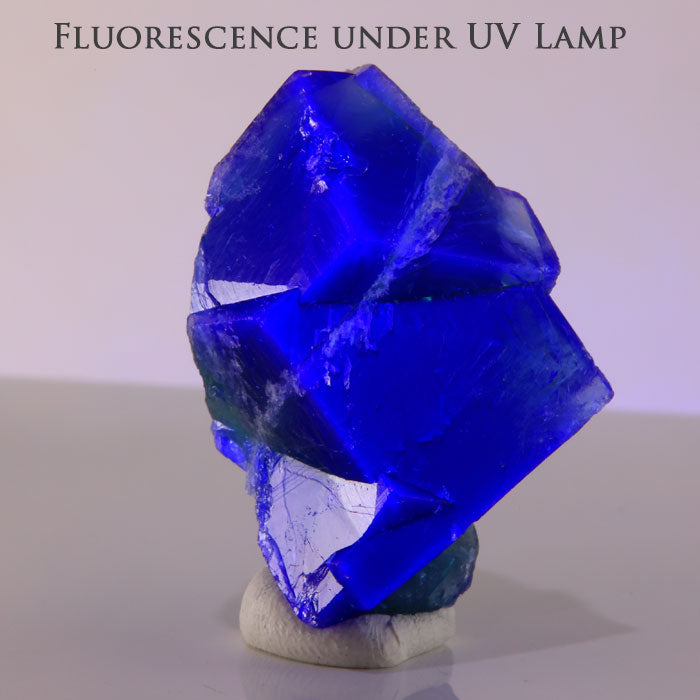 Rogerley Fluorite with Intricate Growth Patterns and Twinned Crystals 42.53g