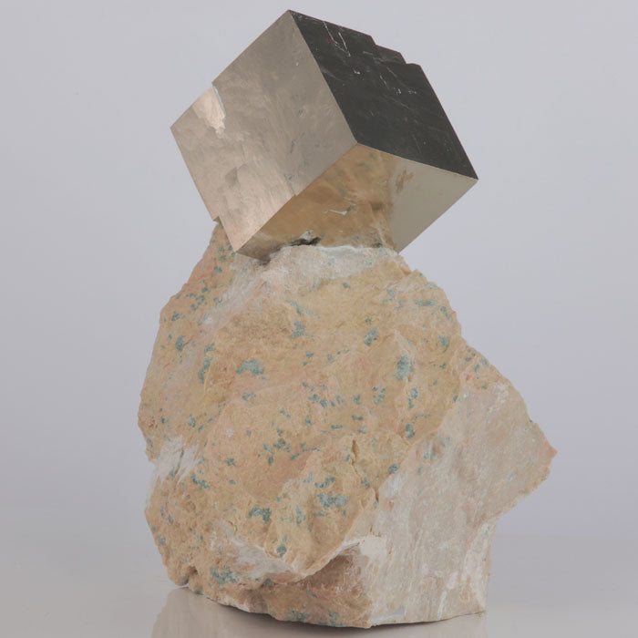 Pyrite Cube on Host Rock