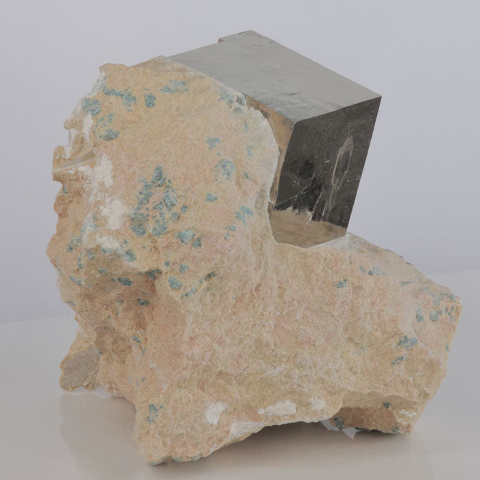 Raw Pyrite Crystal Specimen on Matrix Merl
