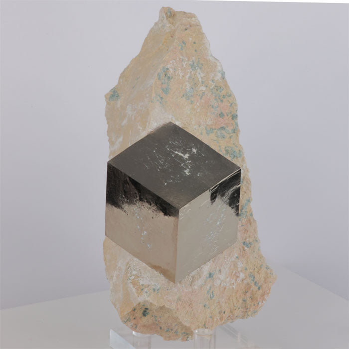 Raw Pyrite Crystal on Host Rock