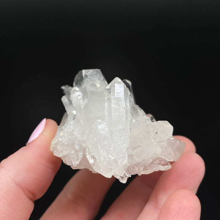 natural quartz cluster aesthetic looking