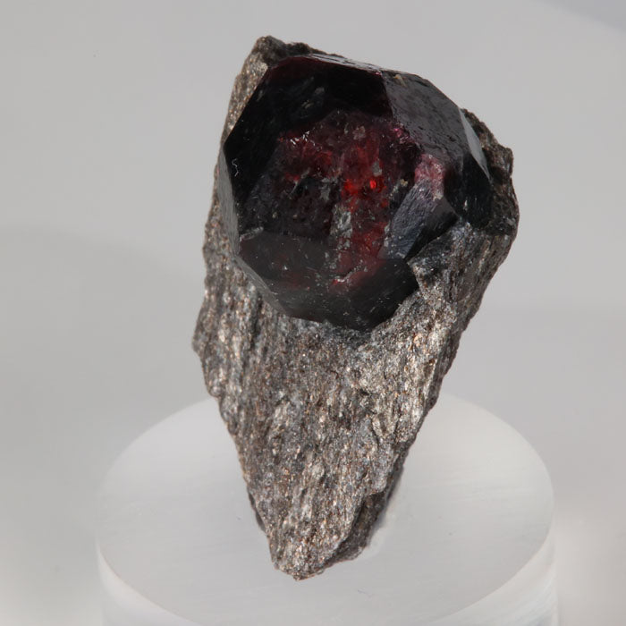 raw garnet in schist from alaska