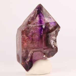 Purple amethyst crystal specimen