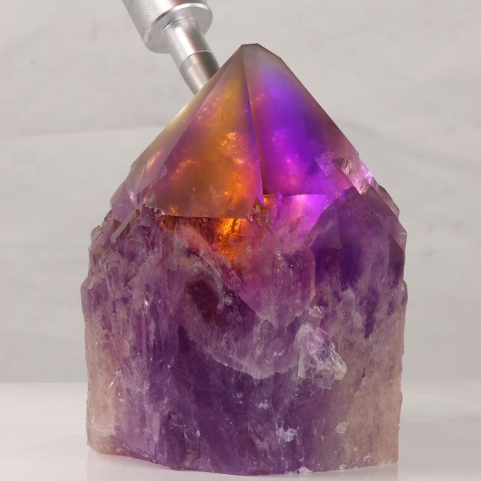 Ametrine Crystal Point Mineral Specimen Bolivia