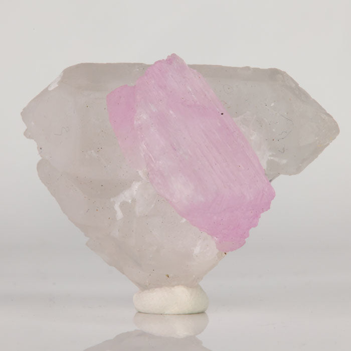 Soft Pink Kunzite Crystal Blades on Quartz - Mavi Pegmatite Afghanistan 20.11 Grams
