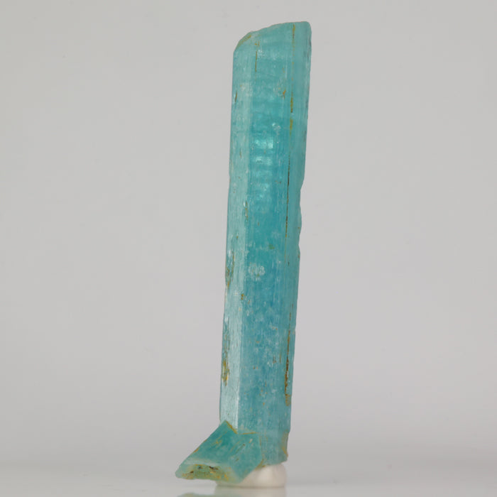 Aquamarine crystal on a white background