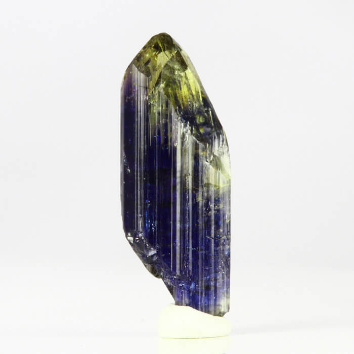 Bicolor Deep Natural Purple tanzanite crystal specimen