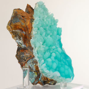 Vibrant Blue Aragonite from China