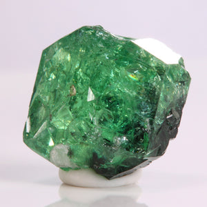 Raw Green Garnet Crystal Specimen from Tanzania