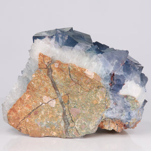 Fluorite Mineral Specimen on host rock china