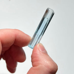 size of blue natural aqua crystal