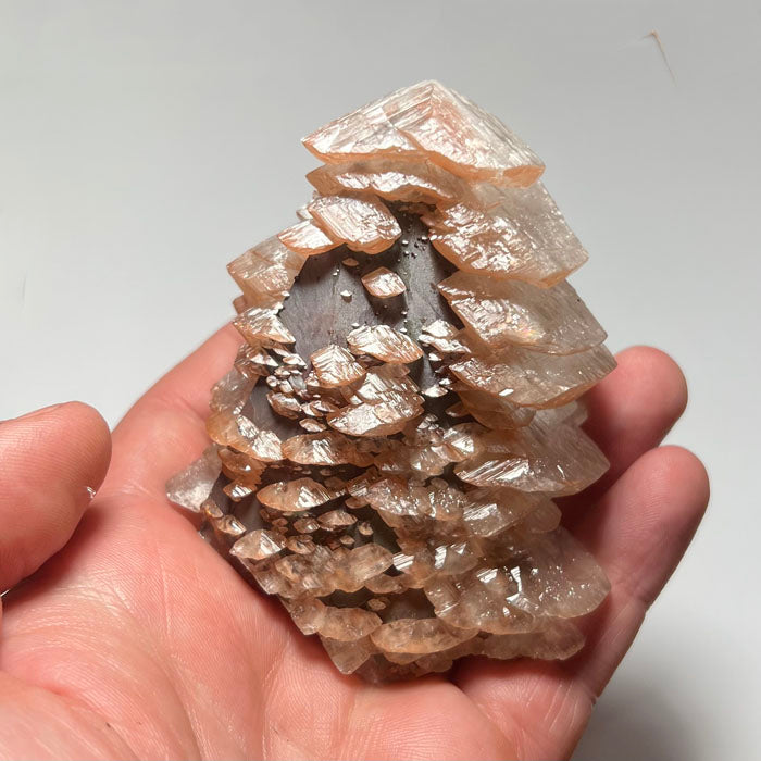 chinese calcite from china in hand