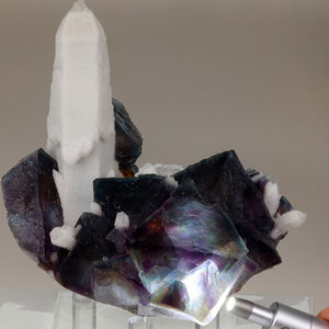 Multicolor Fluorite and Quartz from China