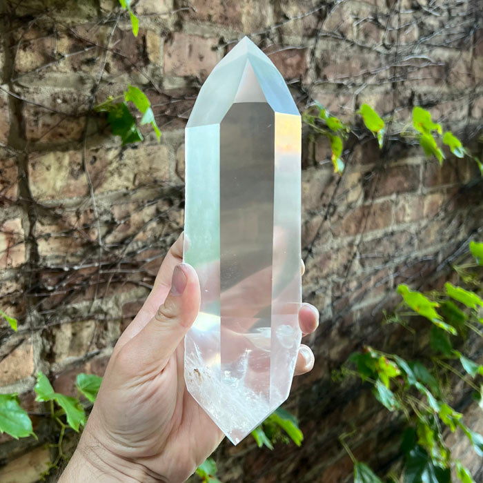Polished clear quartz 