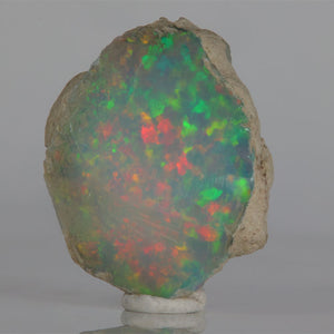 Natural Ethiopian opal broad face colorful specimen
