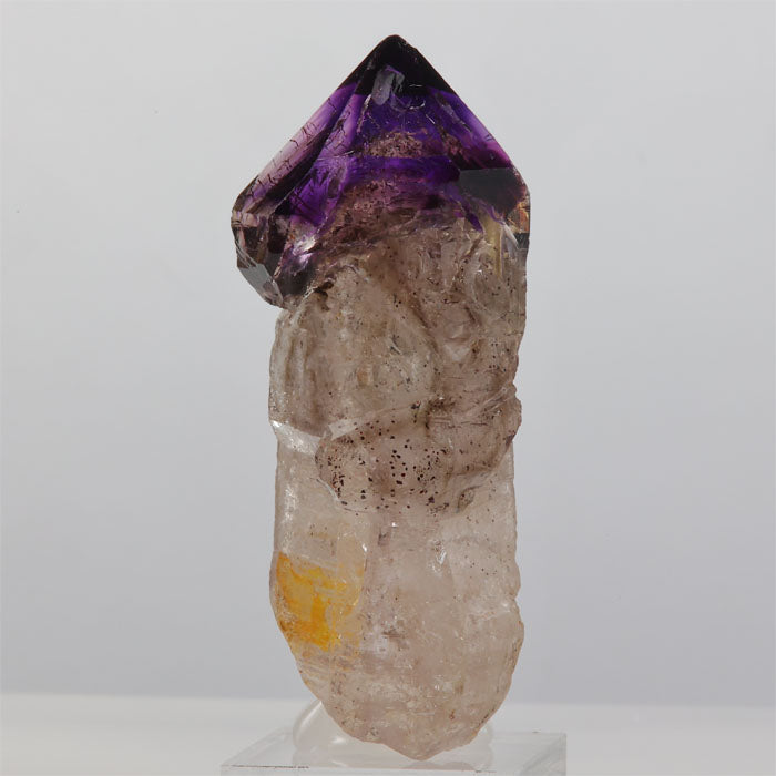 Purple Smoky Amethyst Crystal Specimen From Zimbabwe