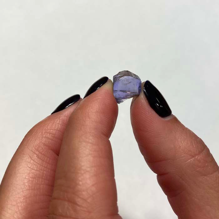 Rough Natural Color Raw Blocky Tanzanite Crystal