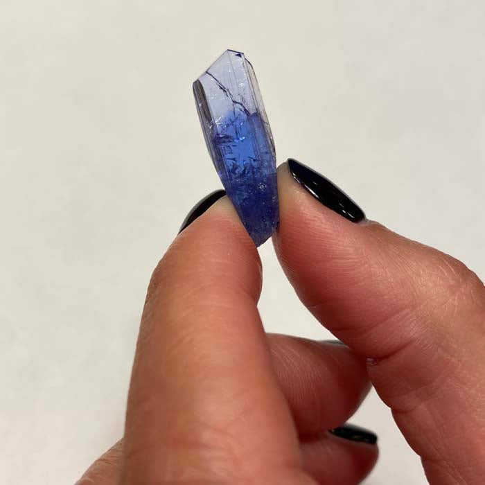 Blue Raw Tanzanite Crystal Rough Mineral Specimen