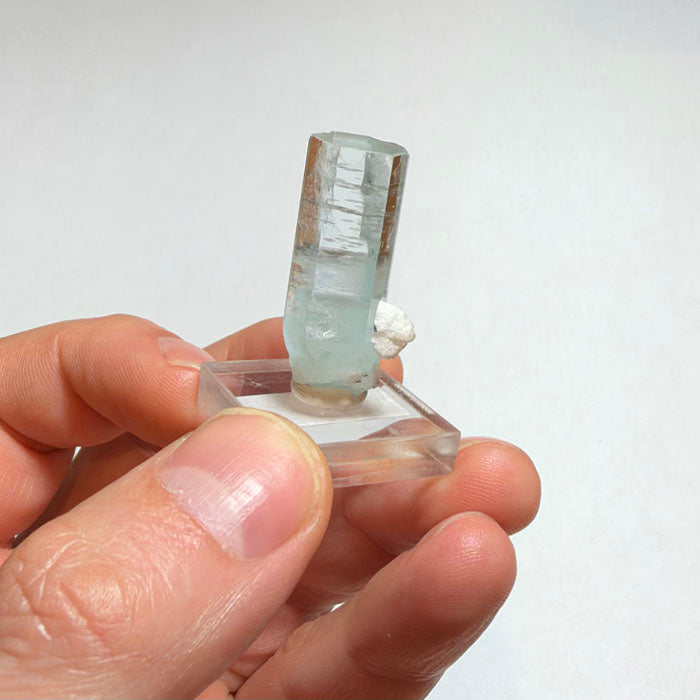 Icy Blue Aquamarine with Broad Hexagonal Termination Shigar Mine Pakistan 8.37 Grams