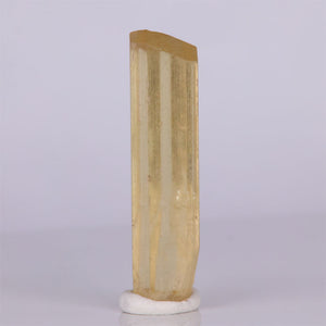 Natural scapolite crystal from Tanzania tall yellow mineral specimen