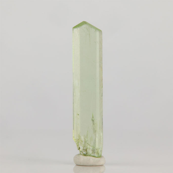 Natural diopside crystal thin green mineral specimen