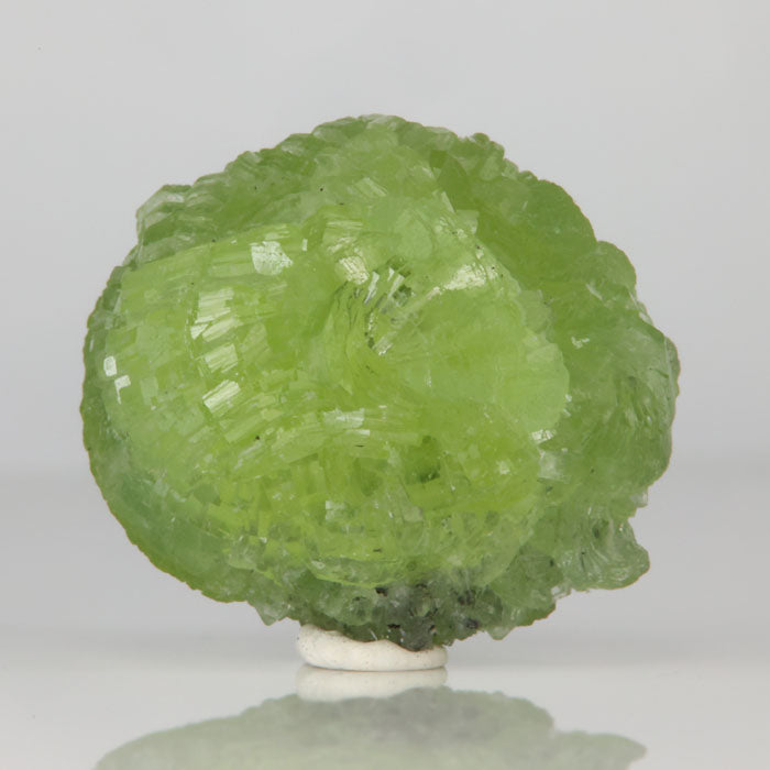 Green prehnite crystal cluster from Mererani Tanzania botryoidal specimen