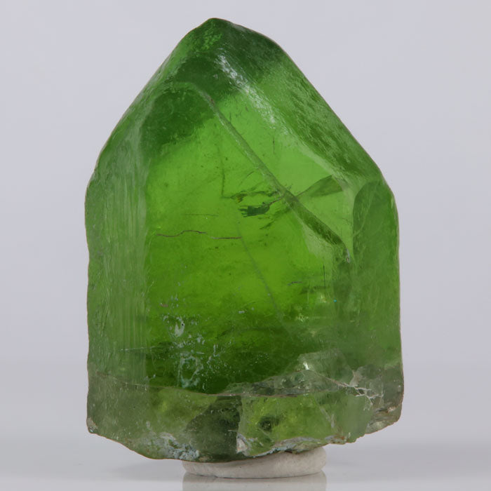 Large gemmy peridot crystal from Pakistan vivid green collector specimen