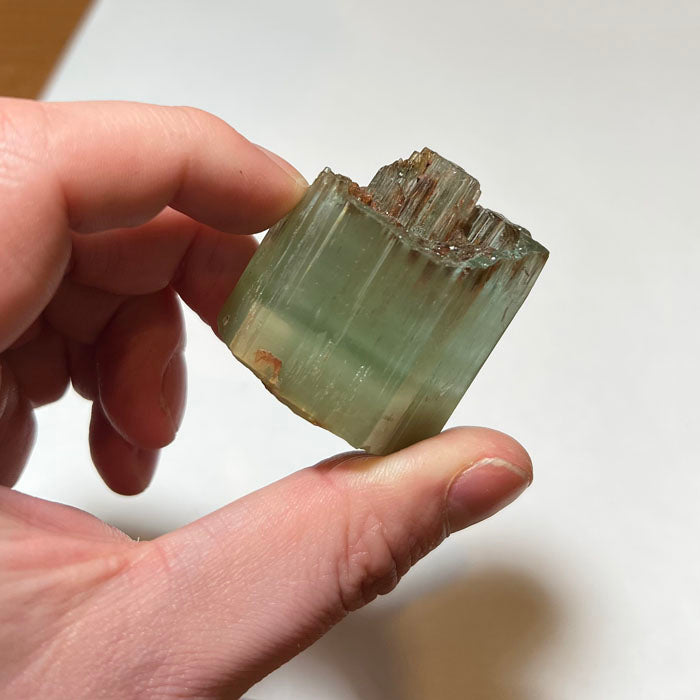 Natural aquamarine crystal blocky formation collector specimen