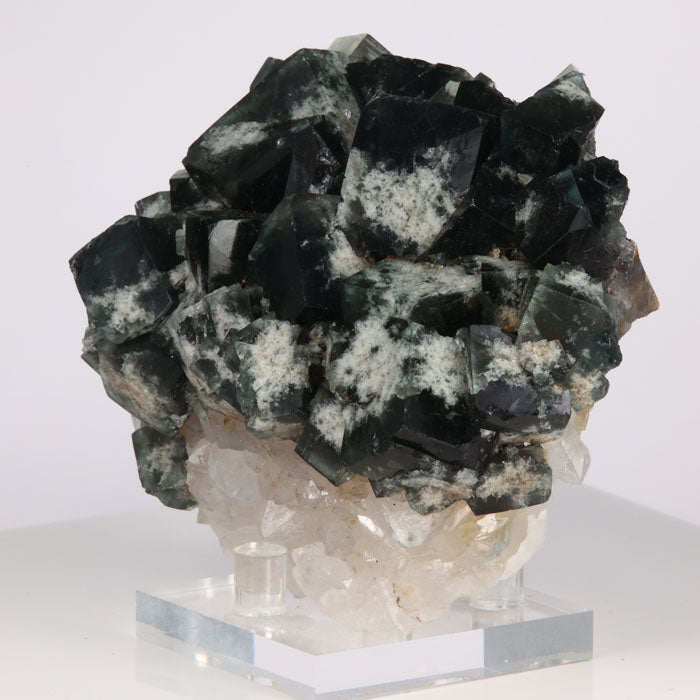 Milky Way Pocket Fluorite and Quartz Mineral Specimen