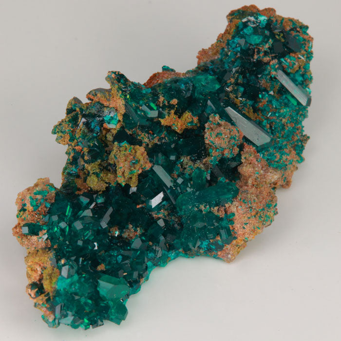 dioptase crystal specimen on matrix