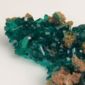 green dioptase crystals