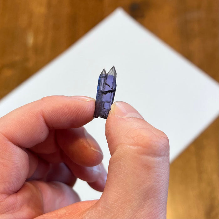 bicolor tanzanite crystal