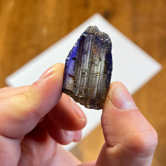 Natural Raw Rare Tanzanite Crystal Specimen