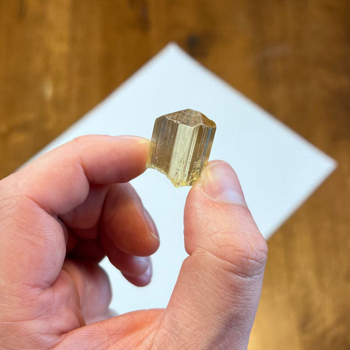 Scapolite Crystal Yellow from Tanzania