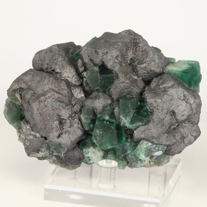 Galena and fluorite crystal specimen greedy hog pocket england