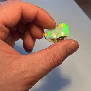 Uncut opal gemstones