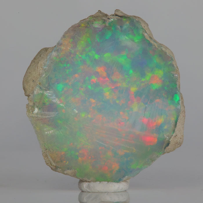 Ethiopian opal specimen Welo large face play of color