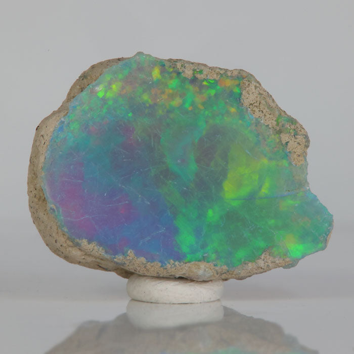 Ethiopian opal rough Welo play of color specimen