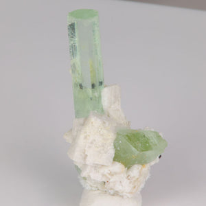Aquamarine with feldspar mineral specimen