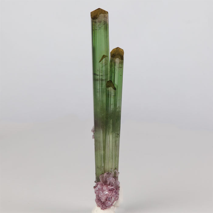 Brazil green tourmaline crystal cluster