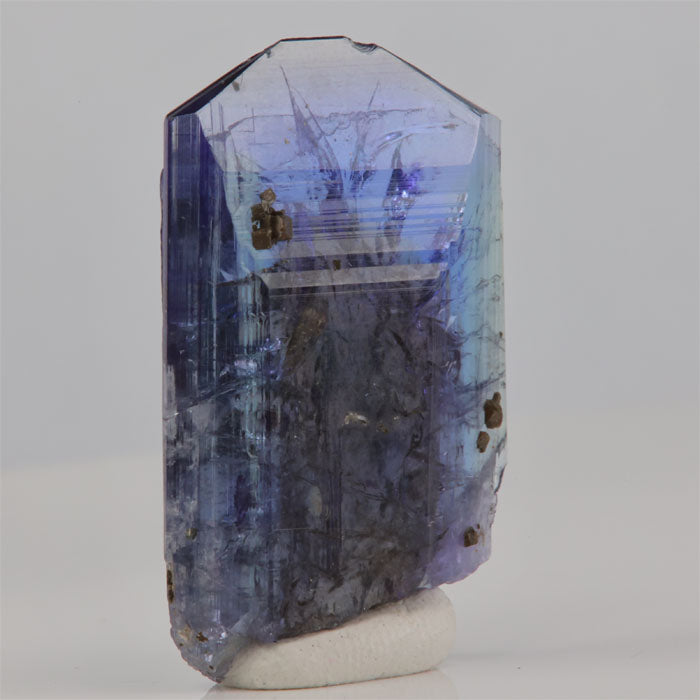 Tabular raw unheated tanzanite crystal specimen