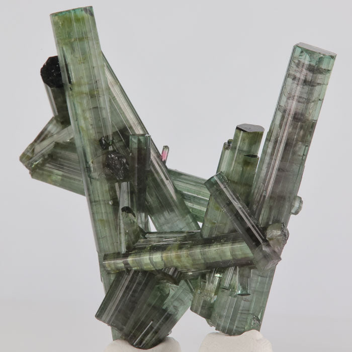 Gemmy Green Tourmaline Crystal Cluster