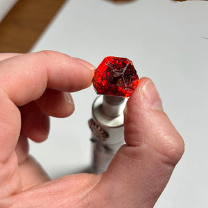 Back lit tanzanian zircon crystal