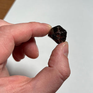 Dark red Zircon Crystal