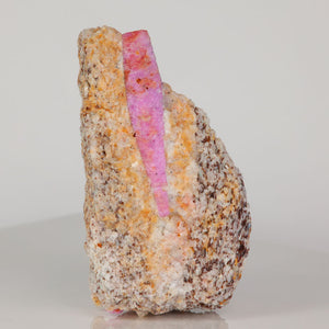 Pink red ruby crystal in matrix collector mineral specimen