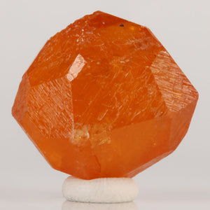 red orange natural spessartite garnet crystal specimen