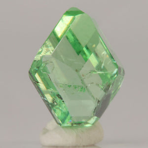 raw green garnet crystal specimen