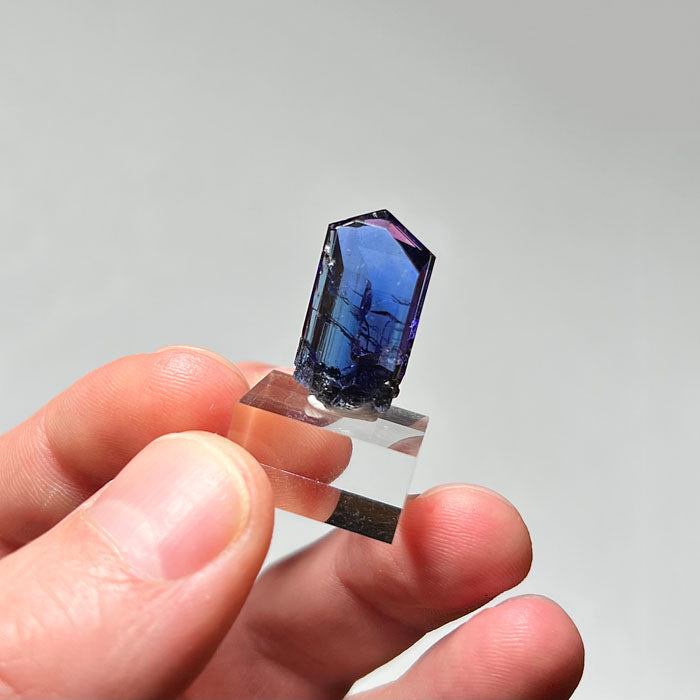 beautiful deep color tanzanite crystal