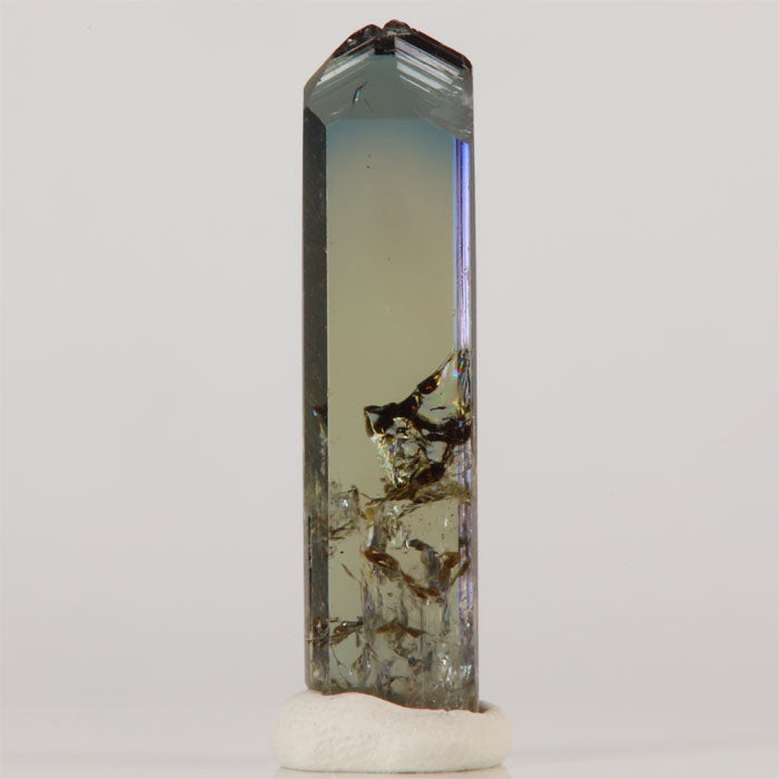 green side tanzanite crystal specimen