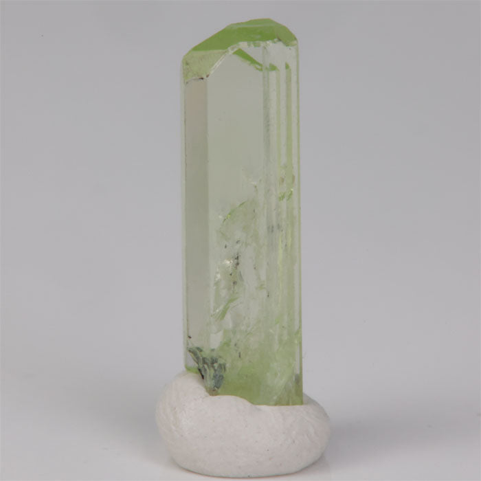 Lime green diopside tanzanite crystal specimen